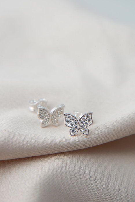 Heliophilia Silver Pendientes de plata de ley 925 con refuerzo de rodio